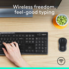 Logitech MK270 Wireless Keyboard and Mouse Combo for Windows-Design of this keyboard creates a comfortable typing experience thanks to the low-profile, quiet keys and standard layout with full-size F-keys, number pad, and arrow keys
