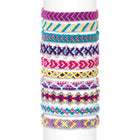 Make it Real Friendship Bracelet Maker-Includes an assortment of embroidery string colours and patterns. All gets stored into the plastic molded station, making it easy to take along to your friends