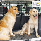 PawHut Adjustable Heavy-Duty Steel Wire Mesh Dog Car Barrier - Black-Foldable design enhances portability and storage 