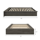Nexera James Platform Bed - Full Size - Grey Oak-7