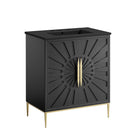 Modway Awaken 30" Bathroom Vanity - Black-Modern Bathroom Vanity Cabinet