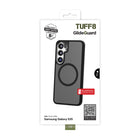 TUFF8 Samsung Galaxy S25 GlideGuard Qi2-certified Case - Smoke Black-Shockproof Layer: The air tight shockproof layer adds extra protection from accidental drops (Tested to MIL-STD to 8FT)