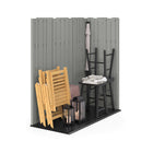 Suncast Everett Storage Shed - 6' x 3' - Dove Grey-Large door windows and 1 skylight provide natural light.