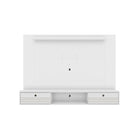 Manhattan Comfort Liberty 70.86" Mid-Century Modern Floating Entertainment Center - White-Mid-Century Modern Wall Mounted Theater Center for Living Room and Bedroom use