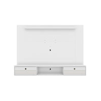 Manhattan Comfort Liberty 70.86" Mid-Century Modern Floating Entertainment Center - White-Mid-Century Modern Wall Mounted Theater Center for Living Room and Bedroom use