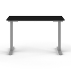 Humanscale EFloat Go 2.0 Sit/Stand Table - 24" x 48" - Black Laminate Surface/Silver Base-5