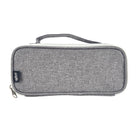 Hilroy Grid Case Zipper Pencil Pouch - Grey-Interior mesh pocket