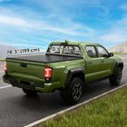 Outsunny 6.5 ft So ft Tri-Fold Truck Bed Tonneau Cover-Rust-resistant aluminum frame for stable support
