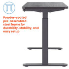 Motionwise M2 Series 48"W Electric Sit-Stand Desk with Dual Motors and Pull-Out Drawer - Rustic Grey-Grey