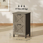 HOMCOM 2-Drawer Letter/A4 Filing Cabinet - Grey Wash-Anti-tipping device enhances safety and stability in your workspace

