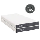 Modway Mila 6" Foam Twin Mattress - 2 Pack-Breathable Stretch Knit Cover