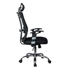 TygerClaw Professional Air Grid High Back Mesh Chair with Headrest, 23.2" x 26.8" x 11.8", Black-Seat height adjusts easily with a simple lever, so you can find your perfect position fast