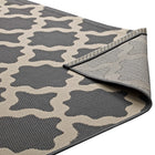 Modway Cerelia Moroccan Trellis Indoor/Outdoor Area Rug - 4 ft W x 6 ft L - Grey/Beige-8