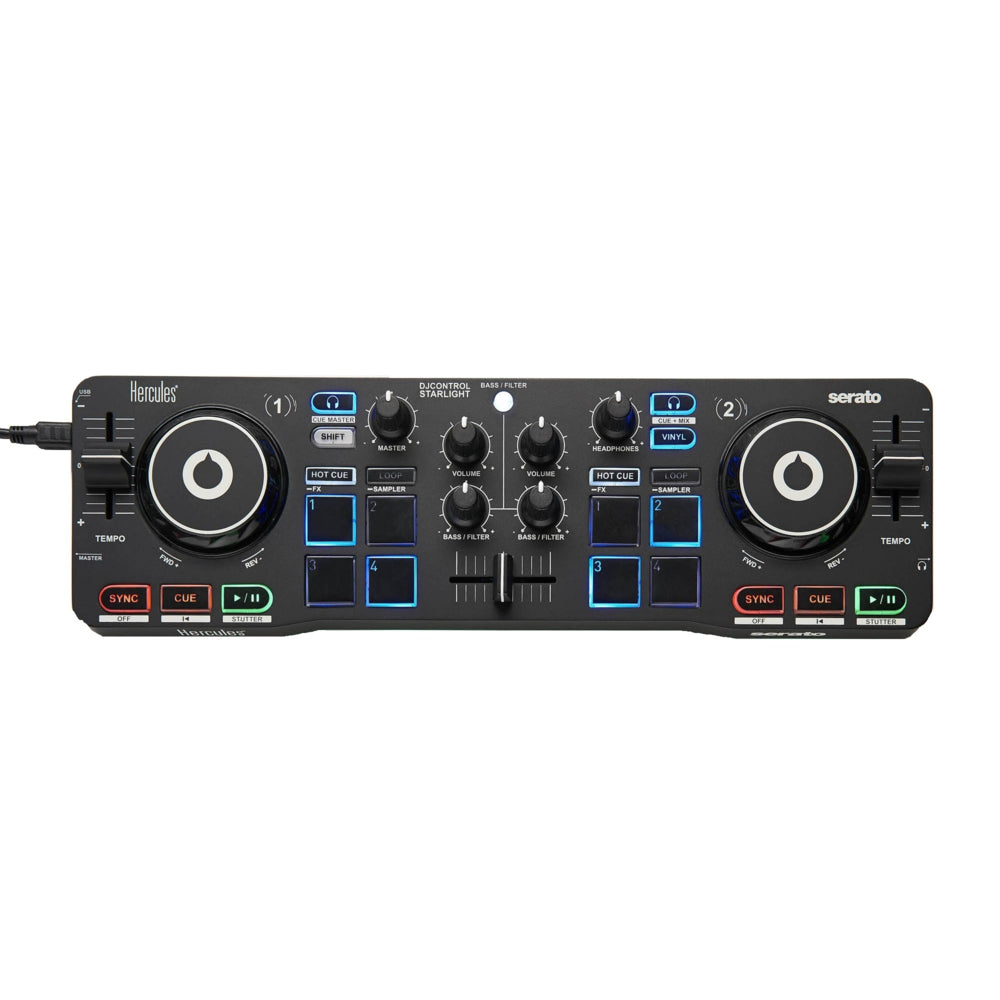 Hercules DJControl Starlight Portable USB DJ Controller | staples.ca