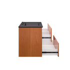 Modway Scenic 30" Wall-Mount Bathroom Vanity - Cherry/Black-Fixtures Not Included