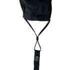 Mist Away 2-Ply Non-Medical Adult Reusable Face Mask - Black-100% 2-ply cotton mask and strap with clear PET window