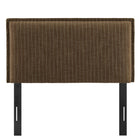 Modway Camille Striped Linen Blend Twin Size Headboard - Earth Stripe-Adjustable Mounting Positions