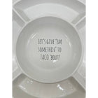 Splash Taco Plate with Wooden Spoon-4