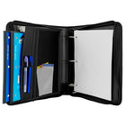 Hilroy 2" 3 Ring Utility Zipper Binder - Black/Grey-Durable, structured design built for everyday use