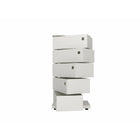 Simply Storage Unit 14.96"W x 10.43"D x 28.35"H - White-Each bin pivots to provide quick access