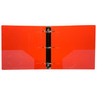 JAM Paper Plastic 3" 3-Ring Binder - Red-Colour: Red, Be stylish and organized with colourful binders