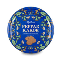 Nyakers Swedish Gingersnaps Cookies in Blue Tin - 400 g-Nyaker's classic round gingerbread in a decorated blue tin