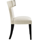 Modway Curve Fabric Dining Chair - Beige-Dense Foam Padding