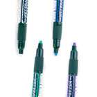 Pentel Wet Erase Chalk Marker for Glass Surfaces - Small Chisel Tip - Assorted Colours (White, Green, Blue, Violet)-Wipes off with a clean, damp cloth