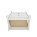 Manhattan Comfort Coney Mid-Century Modern Dresser and Nightstand Set - White-22.44" L x 27.55" W x 34.25" H