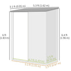 Outsunny Outdoor Storage Shed with Single Door - 5' x 3' - Black-Sloped roof will help rainwater to drain quickly 