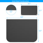 ShoppingAll Steel Desk Reinforcement Plate for Monitor Mounts - Black-The reinforcement plates reduce the desk stress by dispersing the monitor weight across a larger surface area
