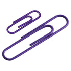JAM Paper Combo Pack Colourful Paper Clips - Standard & Jumbo - Purple - 100 Pack & 75 Pack -Quantity: 100 Standard Clips & 75 Jumbo Clips (175 in Total)