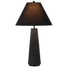 Hudson&Canal Ingalls 28" Tall Monochrome Table Lamp with Fabric Shade - Matte Black/Black-Paired with a matching black fabric drum shade