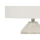 Monarch Specialties 33" H Contemporary Table Lamp - Ivory / Cream Shade / Cream Ceramic-Minor assemble is required with illustrated instructions included. this decorative lamp includes a 2 year limited warranty against manufacturer's defects for your confidence