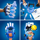 Discovery #Mindblown Bionic Hand 87-Piece DIY Hydraulic Build Kit-At the intersection of inspiration, curiosity, & STEM-based edutainment, our toys help spark the imagination & promote the development of science, technology, engineering & math skills