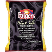 Folgers Black Silk Dark Roast Pre-Measured Ground Coffee - 39.7g - 42 Pack-Each portion pack makes one pot (8-10 x 6 fl oz cups) of coffee for ultimate convenience.