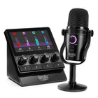 Hercules Stream Starter Kit-Complete management of your audio: audio source configuration via the hercules stream control software, up to 8 tracks simultaneously, 2pages of4tracks each, 4 volume level management encoders (with mute support), USB microphone compatibility