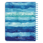 BrownTrout 2024-2025 Plato Academic Seaside Currents Weekly/Monthly Desk Planner - 6.5" x 7.75"-Aesthetic Appeal - All desk planners have unique and visually appealing designs
