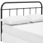 Modway Serena Queen Steel Headboard - Brown-Non-Marking Foot Caps