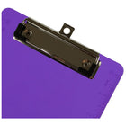JAM Paper Small Plastic Memo Clipboards with Low Profile Metal Clip - Mini (6 x 9) - Purple-Quantity: Sold Individually | Heavy duty clipboards are made from quality plastic and designed to be long lasting.