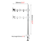 ShoppingAll Adjustable Single Monitor Standing Mount Extra Tall 31.5" Pole for Display up to 32" - White-Keep your cables neat and organized with our built-in cable clips, save your desk space and keep your workstation clean