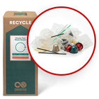 TerraCycle Break Room Separation - Zero Waste Box - Large-Recycle any non-electric break room waste items, including coffee and tea accessories (non-paper filters, tea strainers), non-biodegradable plastic dining disposables (plastic cutlery, plastic and foam cups), flexible and rigid plastic packaging (containers and bags), non-coated paper packaging, single serve coffee pods/capsules.
