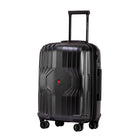 Air Canada Tokyo 20" Hardside Carry-On Spinner Luggage  - Black-Fully lined interior includes a zippered divider, compression straps, and a zippered mesh pocket