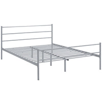 Modway Alina Platform Queen Bed Frame - Grey-Rustic Cottage Metal Platform Bed