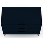 Manhattan Comfort Rockefeller 35.24" Mid-Century Modern Dresser - Tatiana Midnight Blue-10