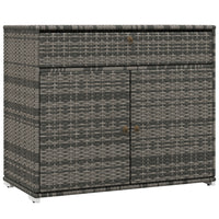 Outsunny Outdoor Storage Cabinet with Steel Frame for Garden, Porch, Patio - Grey-It features a drawer and a two-door cabinet for organized outdoor storage