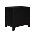 Manhattan Comfort Sheridan 21.63" Mid-Century Modern Nightstand 2-Piece Set - Black-Home Assembly Required. All Hardware Included
