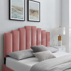 Modway Noelle Performance Velvet Twin Headboard - Dusty Rose-Durable Stain-Resistant Fabric