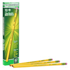 Ticonderoga Wood-Cased Pencils - Extra Hard - #4 2H - Yellow - 12 Pack-Exclusive #4 2H graphite formula for applications when extra hard graphite is desired