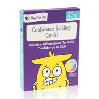 Open The Joy Confidence Building Cards - English Version-This deck of cards from Open The Joy includes over 100 positive affirmations and fun activities to boost self-confidence